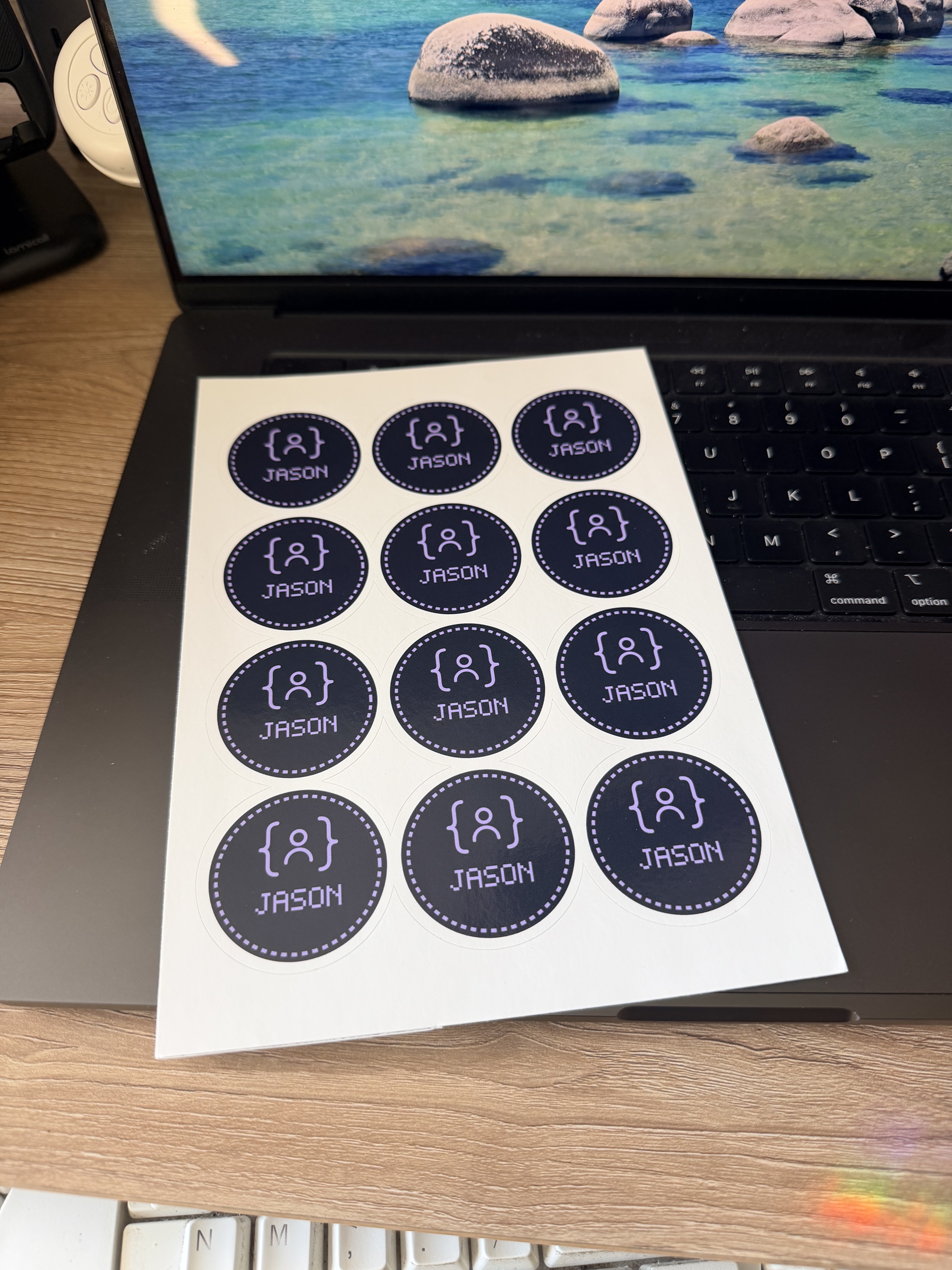 { Jason } physical sticker sheet