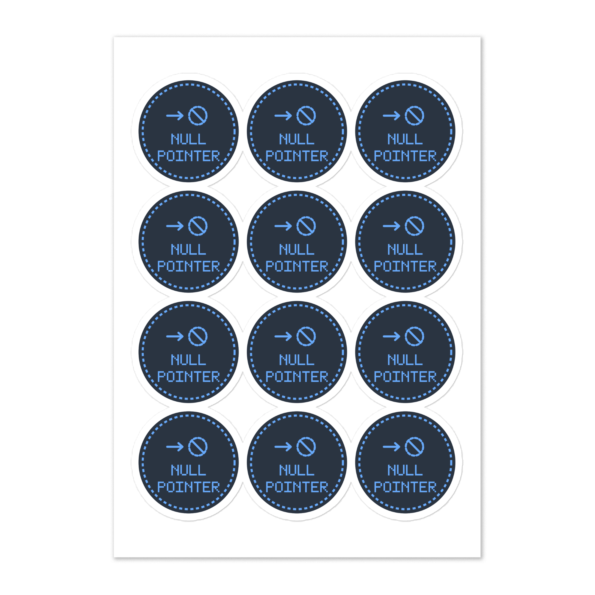 Null Pointer from Byte & Sticker